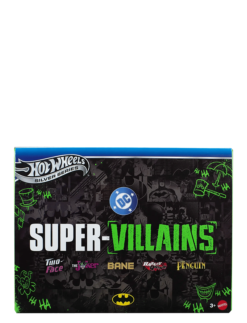 Hot Wheels - Silver Series Batman 5-Pack, Set of 5 Die-Cast Toy Super-Villain Cars in 1:64 Scale - spielzeugautos - multi color - 1