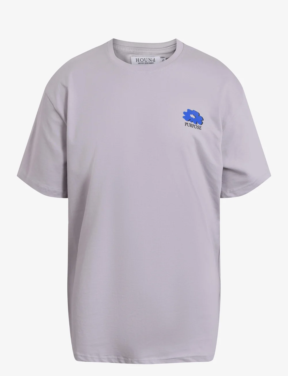 Hound - Tee w/Back print - krótki rękaw - light grey - 0