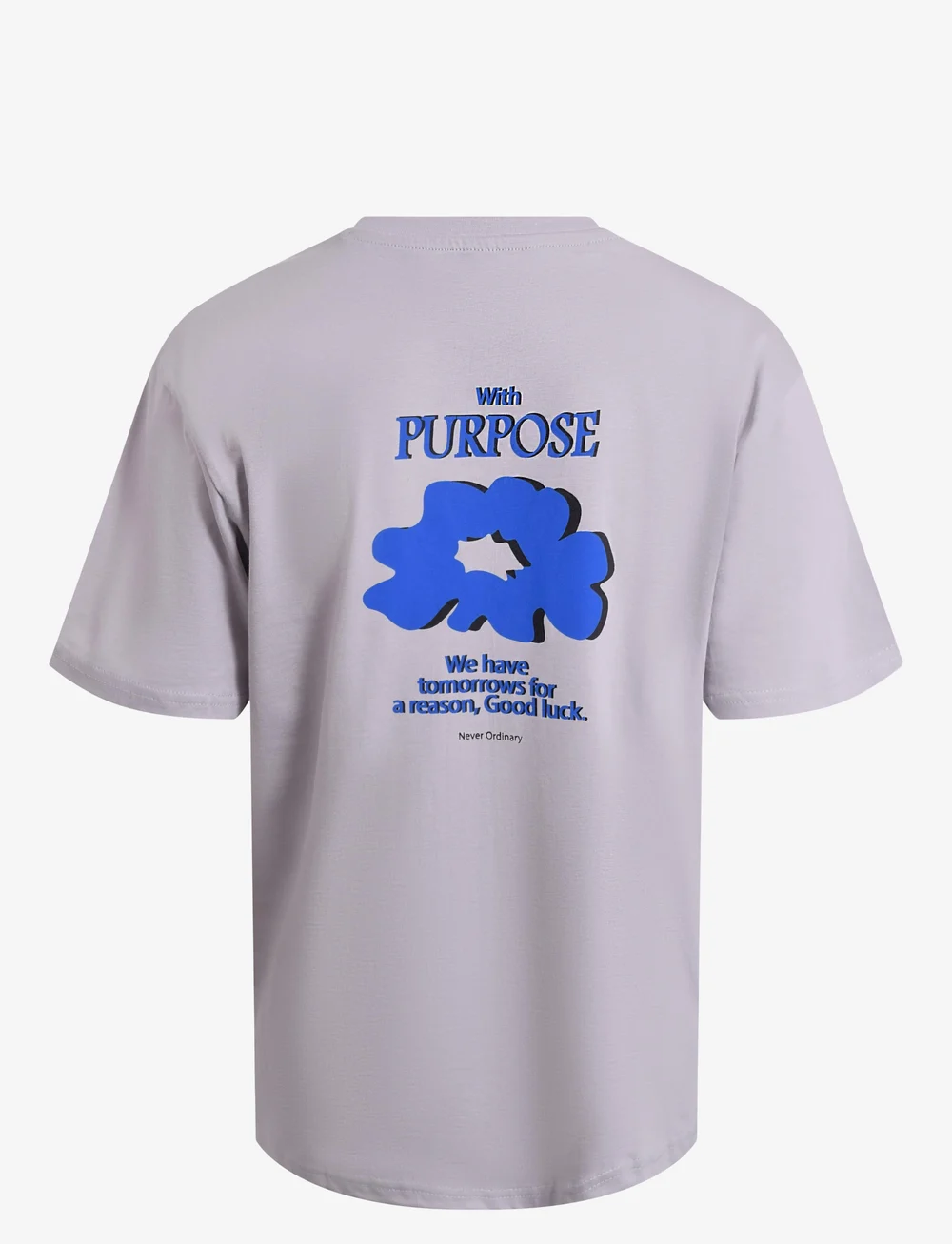 Hound - Tee w/Back print - krótki rękaw - light grey - 1