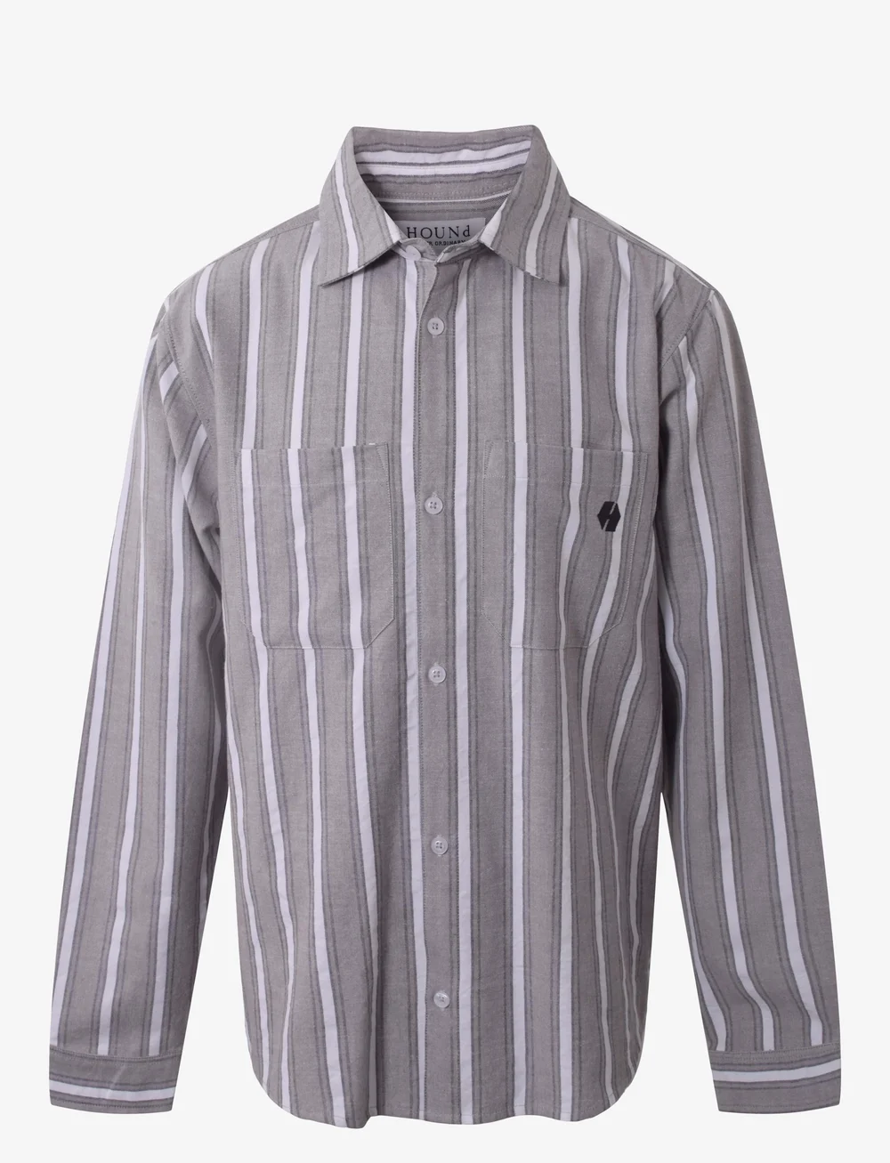 Hound - Shirt L/S - långärmade skjortor - dark grey - 1