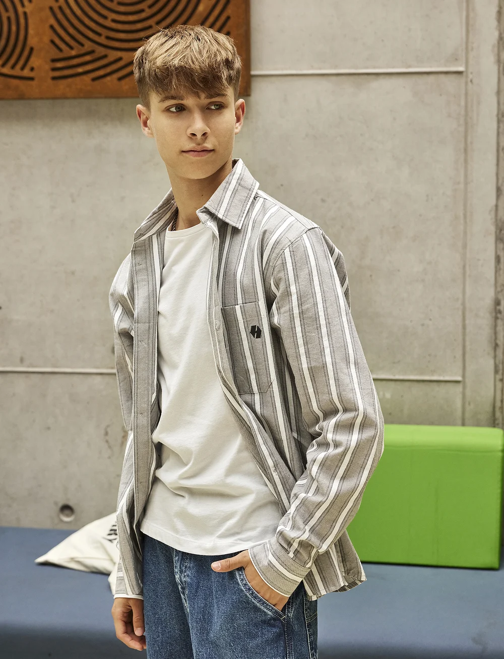 Hound - Shirt L/S - långärmade skjortor - dark grey - 0