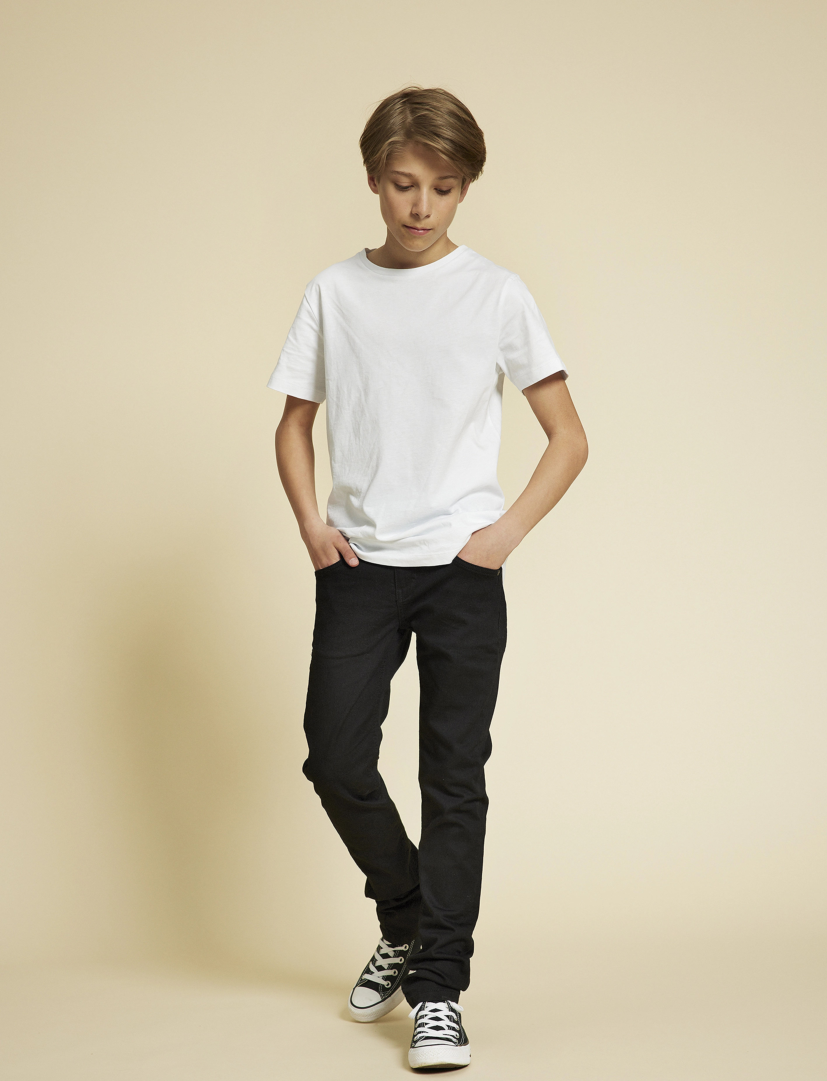 Hound Straight Jeans, 13Y/26, Schwarz - Skinny Kinder
