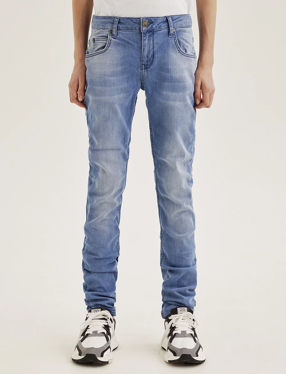 Hound - STRAIGHT Jeans - skinny jeans - used blue denim - 0