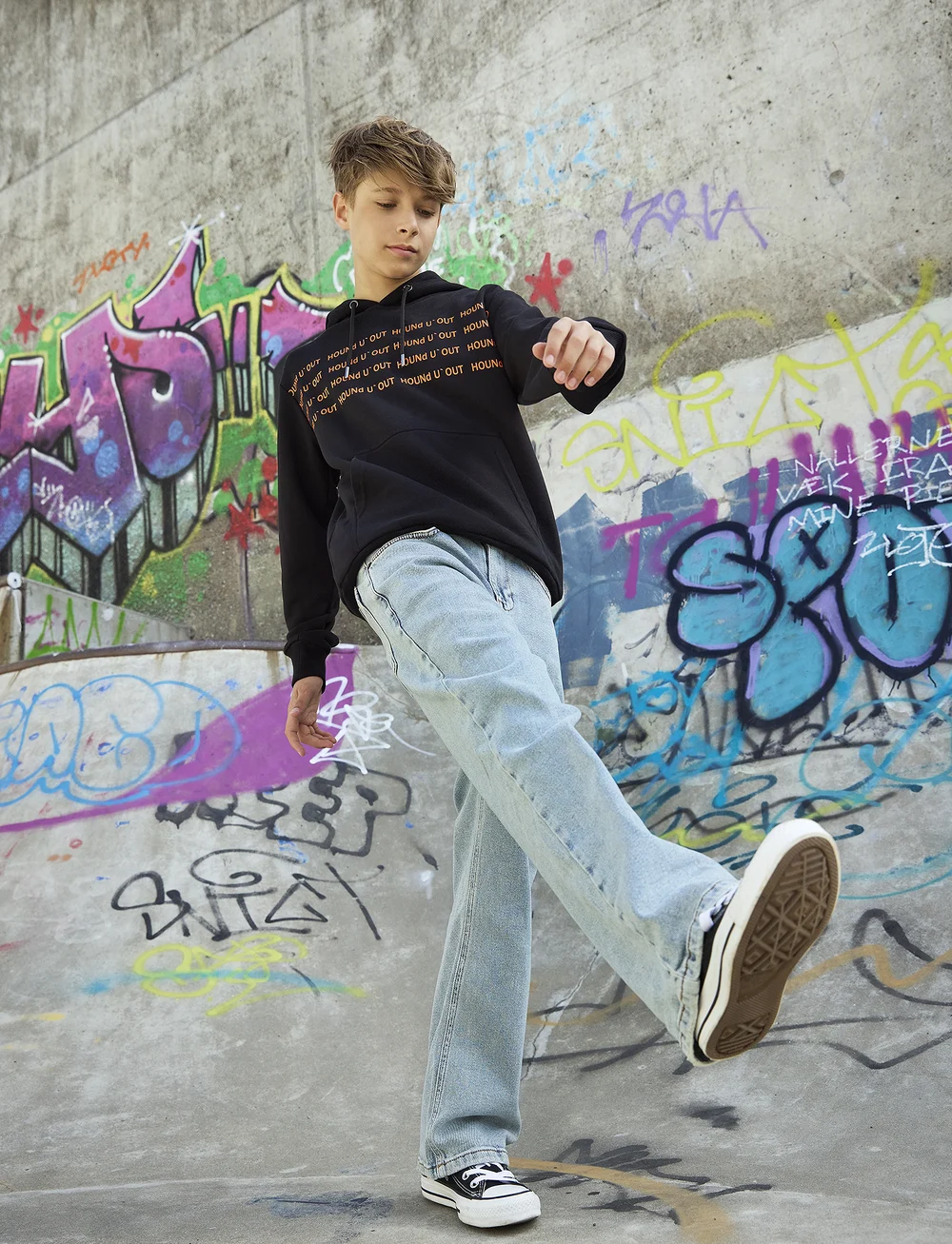 Hound - Extra Wide Jeans - brede jeans - light blue denim - 0