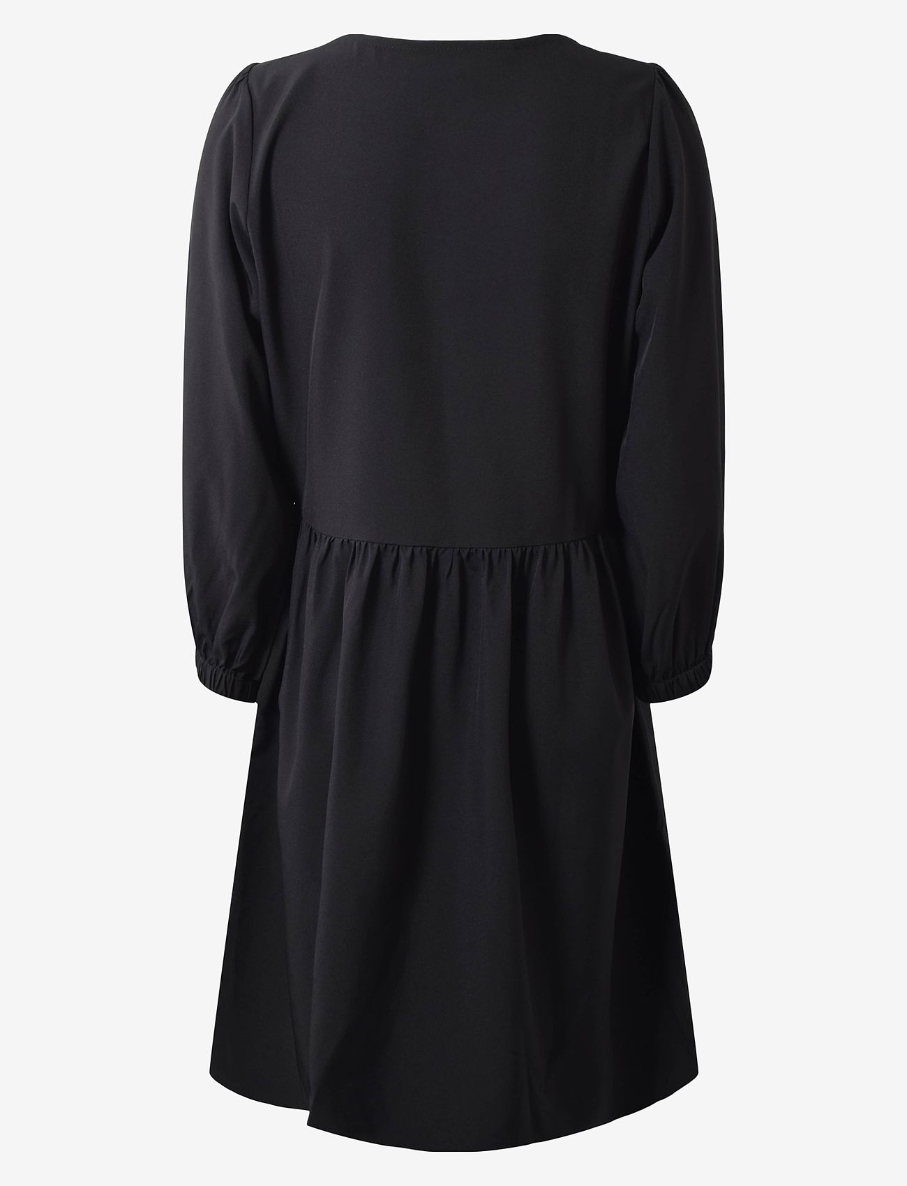 Hound - Ribbon dress - langærmede hverdagskjoler - black - 2