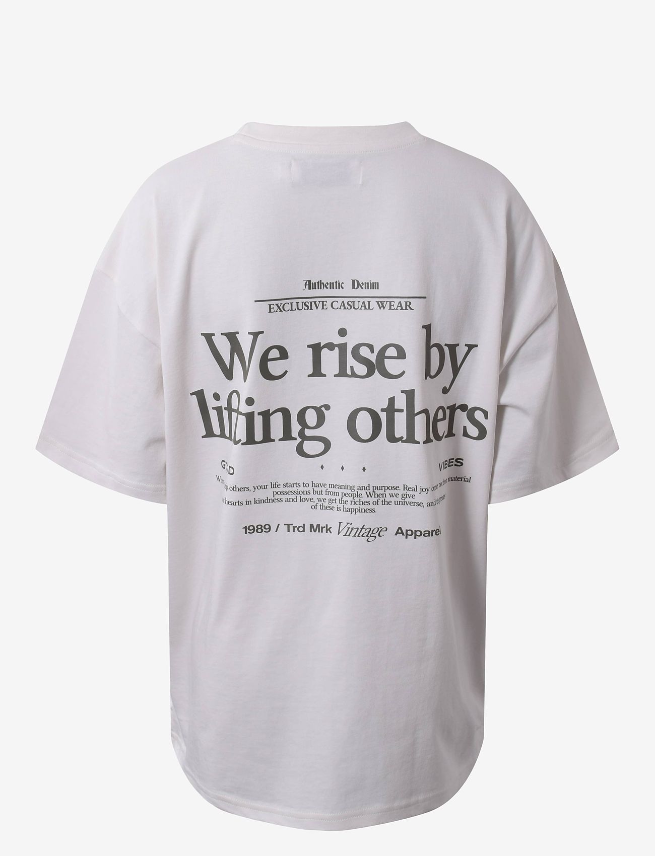 Hound - Oversized tee s/s - kortærmede t-shirts - bone white - 3