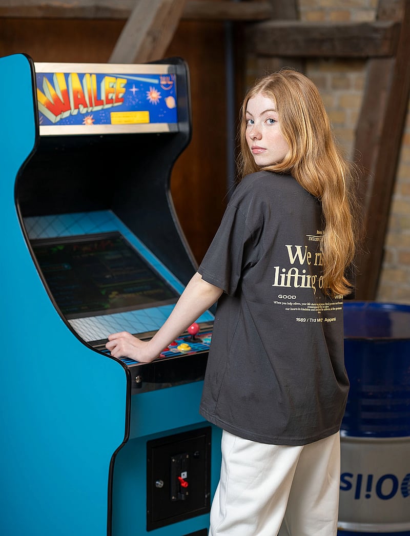 Hound - Oversized tee s/s - short-sleeved t-shirts - dark grey - 0