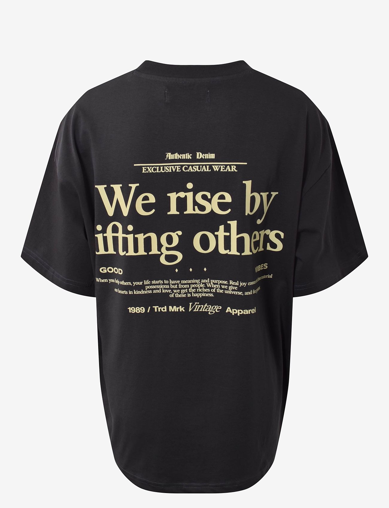 Hound - Oversized tee s/s - kortärmade t-shirts - dark grey - 3