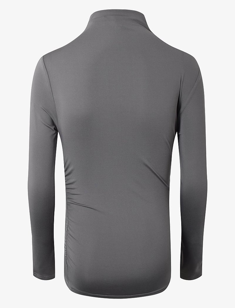 Hound - Wrincle top - rollkragenpullover - grey - 2