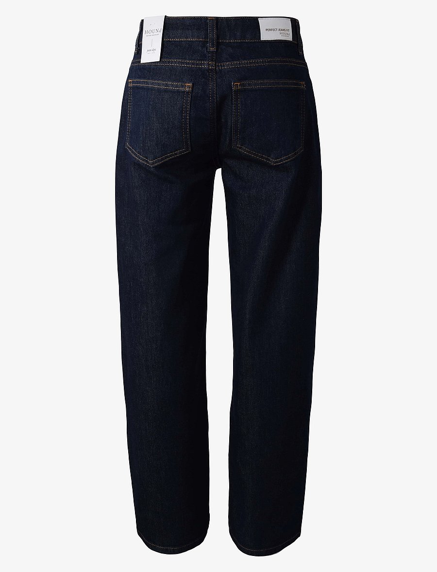 Hound - Low rise - Wide denim - loose jeans - dark blue used - 1