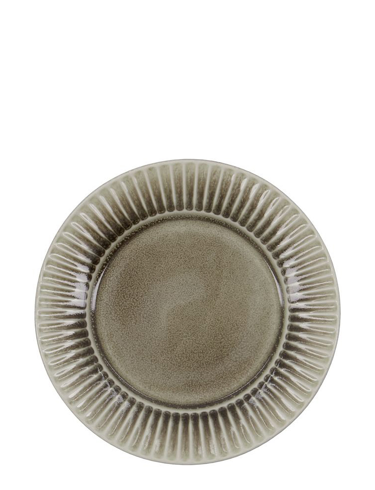 house doctor | Lunch Plate, Hdpleat, Grey, Brown | Ø 22 CM