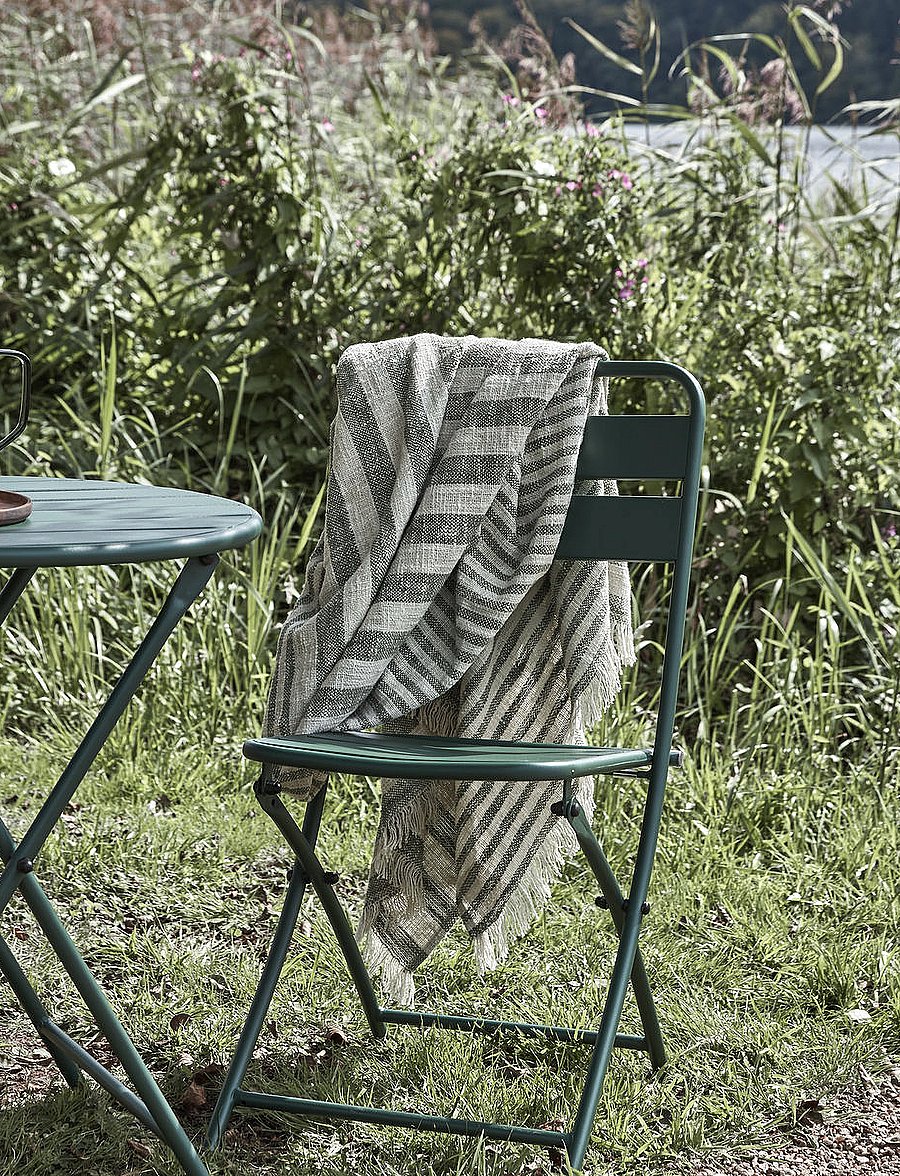 house doctor - Throw, HDFold, Green - tekid ja katted - green - 1