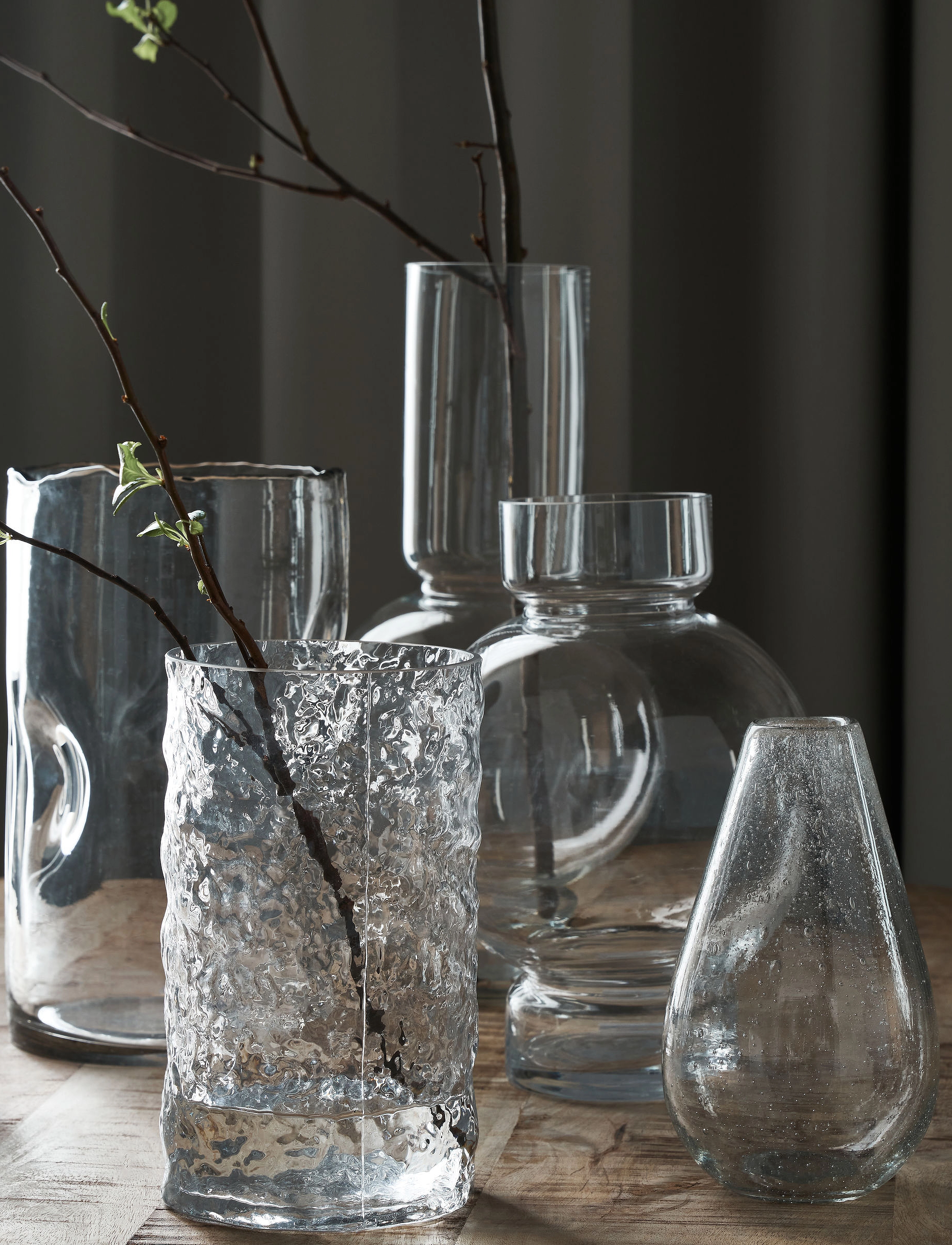 house doctor Vase, Hdhuri, Clear, H11.5 cm, Decoration, Nackt - Vases, Homeware