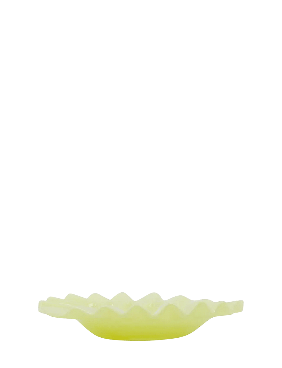 house doctor - Deco tray, HDWave, Yellow - dekoschalen - yellow - 0