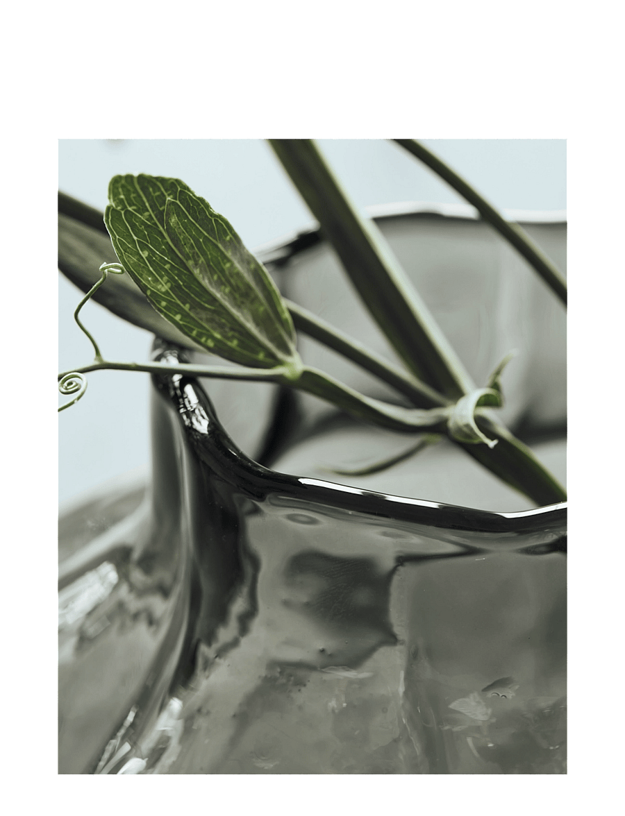 house doctor - Vase, HDTurn, Smoked grey - vasen - smoked grey - 3