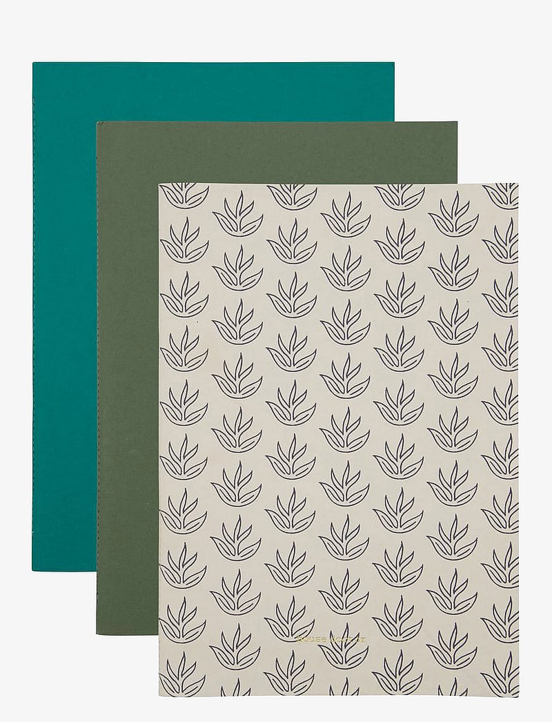 house doctor - Notebook, HDDraw, White/Turqouise/Green - white/turqouise/green - 0