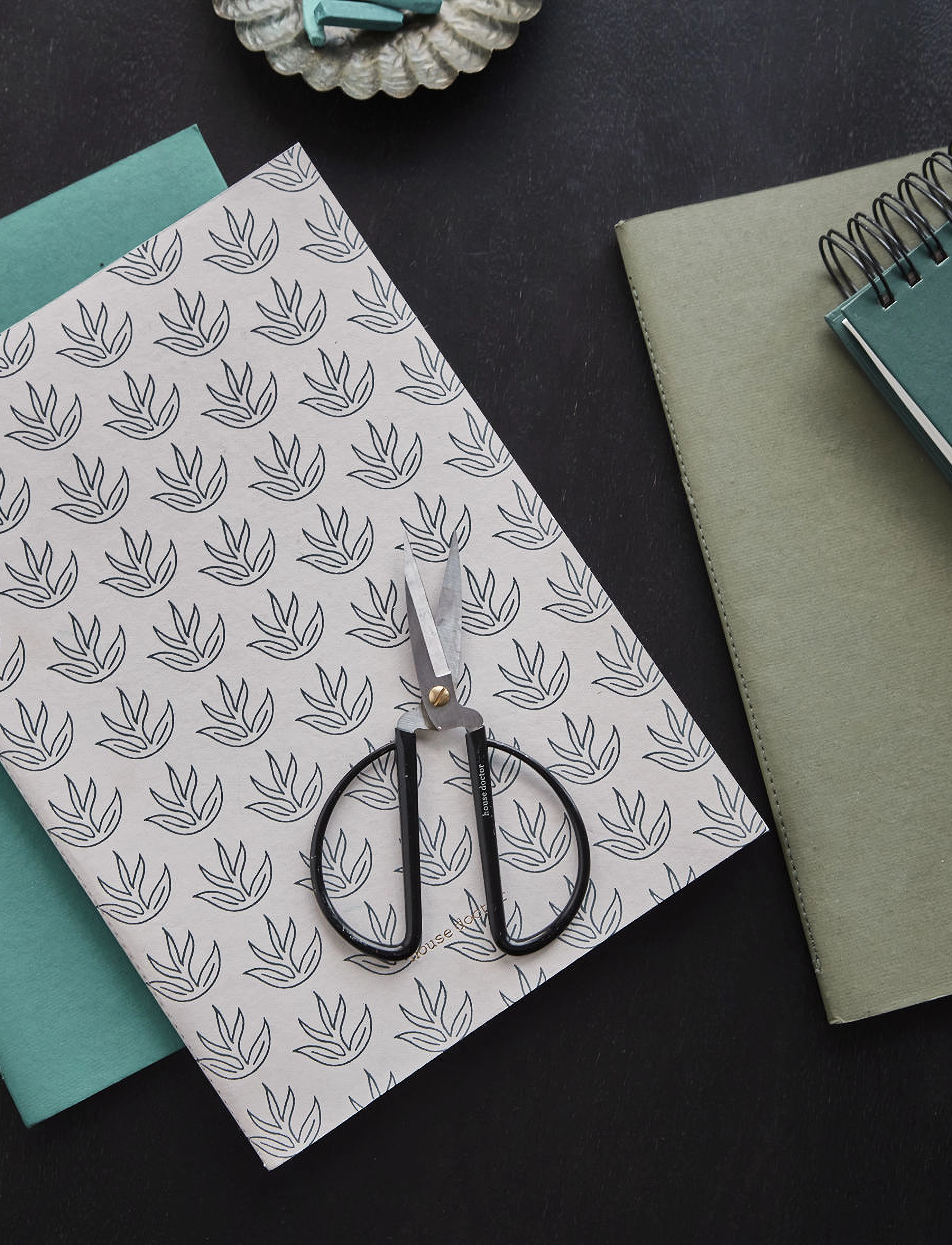 house doctor - Anteckningsbok, HDDraw, White/Turqouise/Green - white/turqouise/green - 4