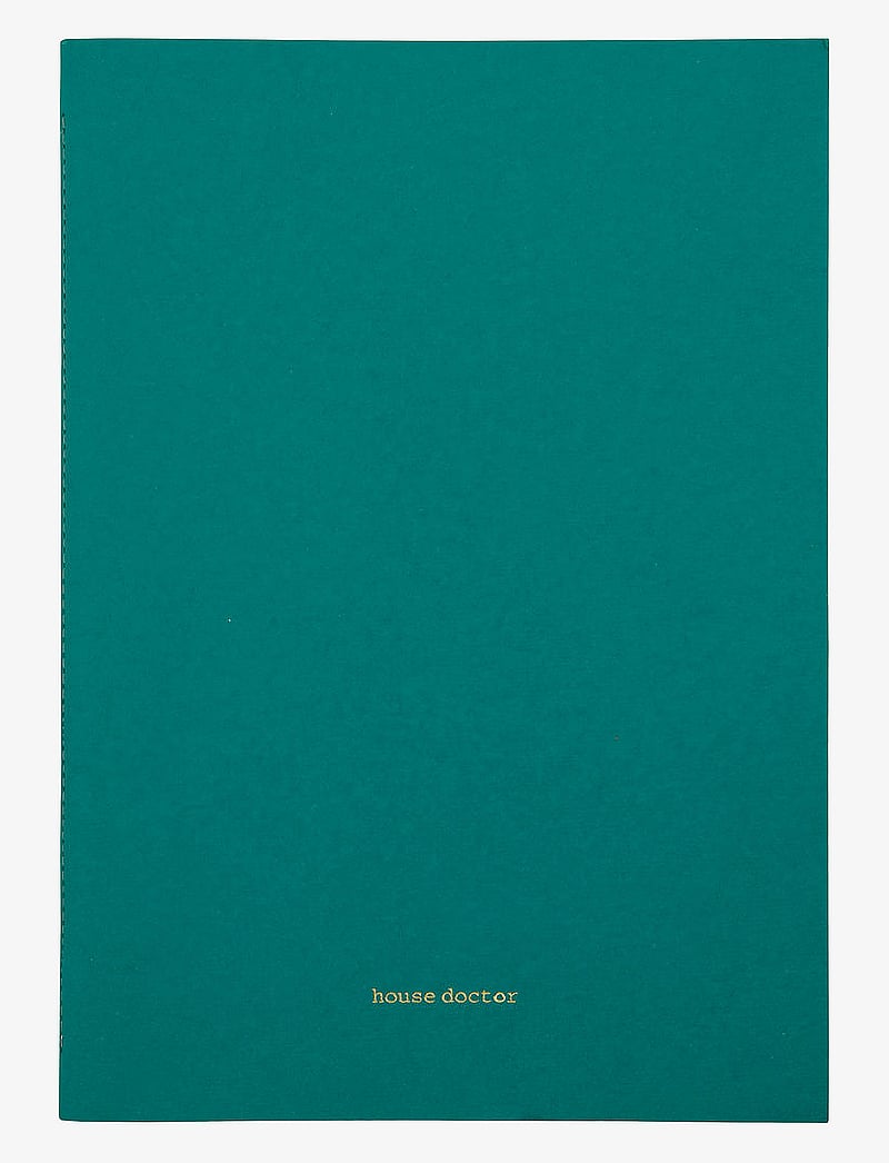 house doctor - Notebook, HDDraw, White/Turqouise/Green - white/turqouise/green - 1