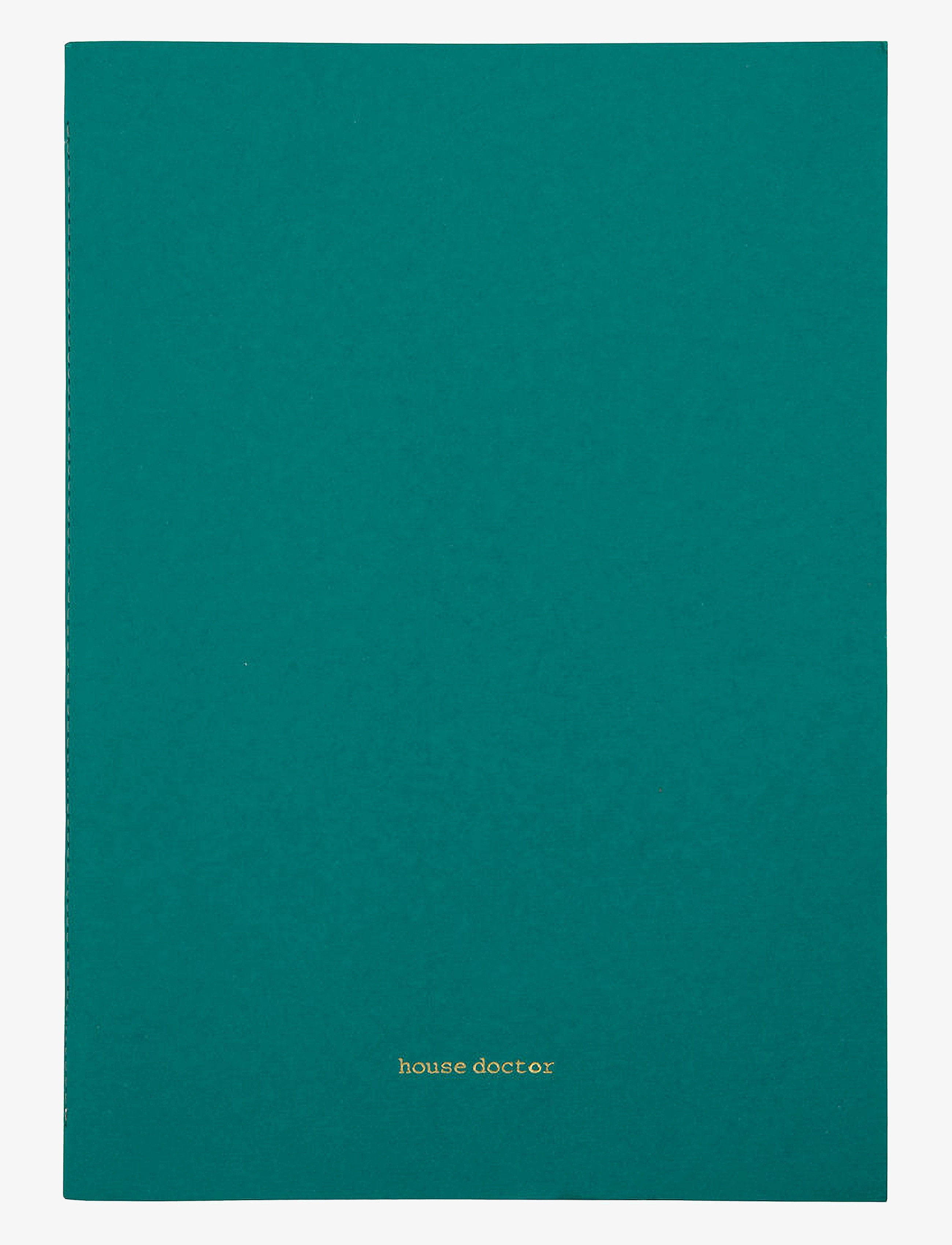 house doctor - Anteckningsbok, HDDraw, White/Turqouise/Green - white/turqouise/green - 1
