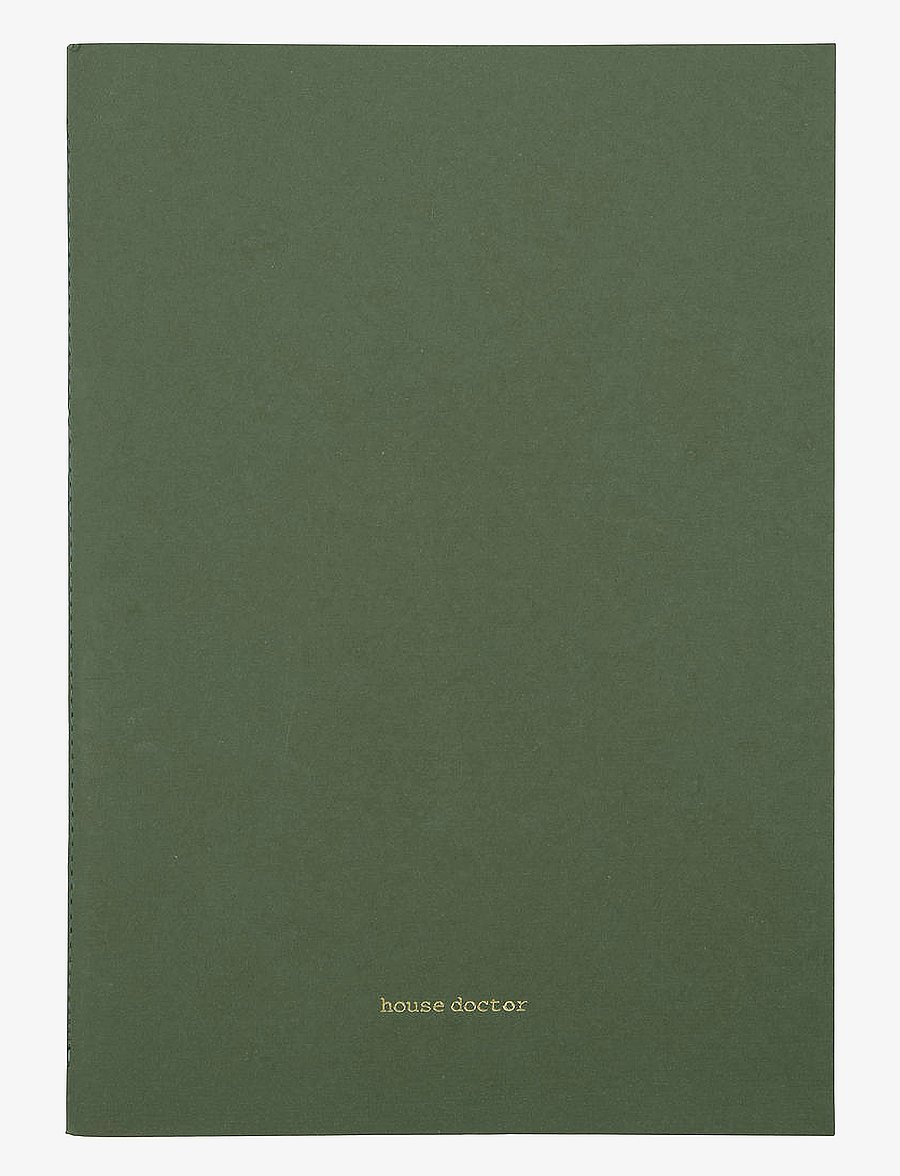 house doctor - Notebook, HDDraw, White/Turqouise/Green - white/turqouise/green - 2