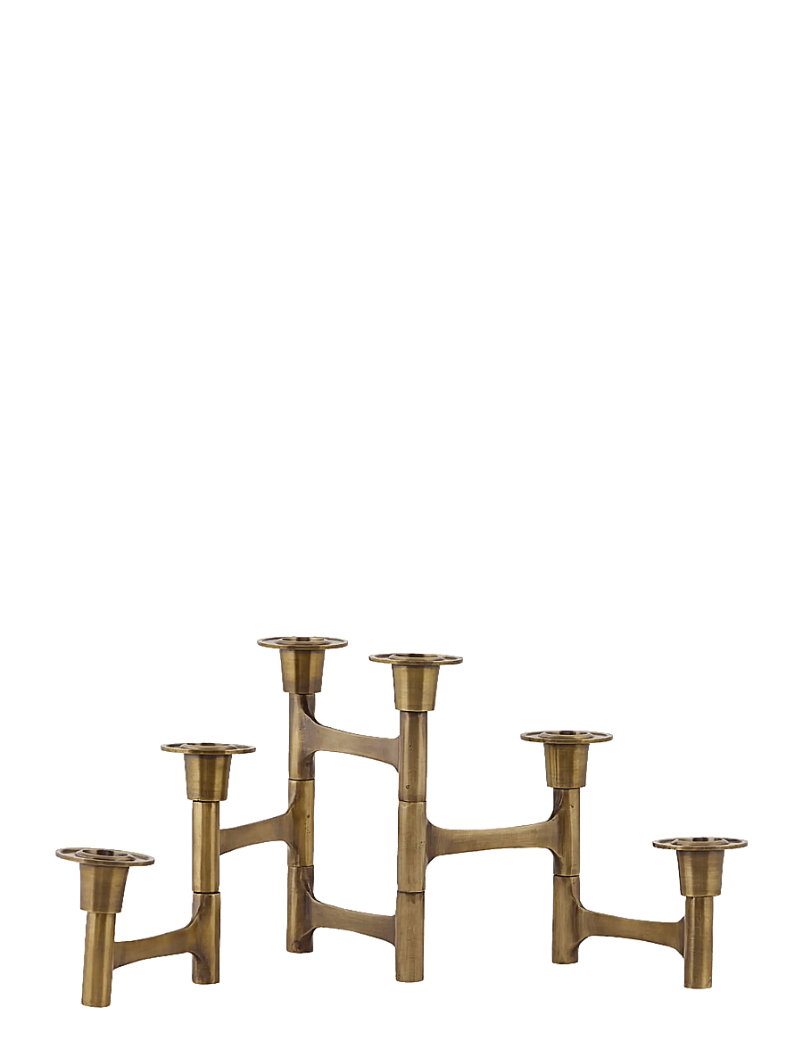 house doctor - Candle stand, HDMove, Brass - kerzenständer - brass - 1