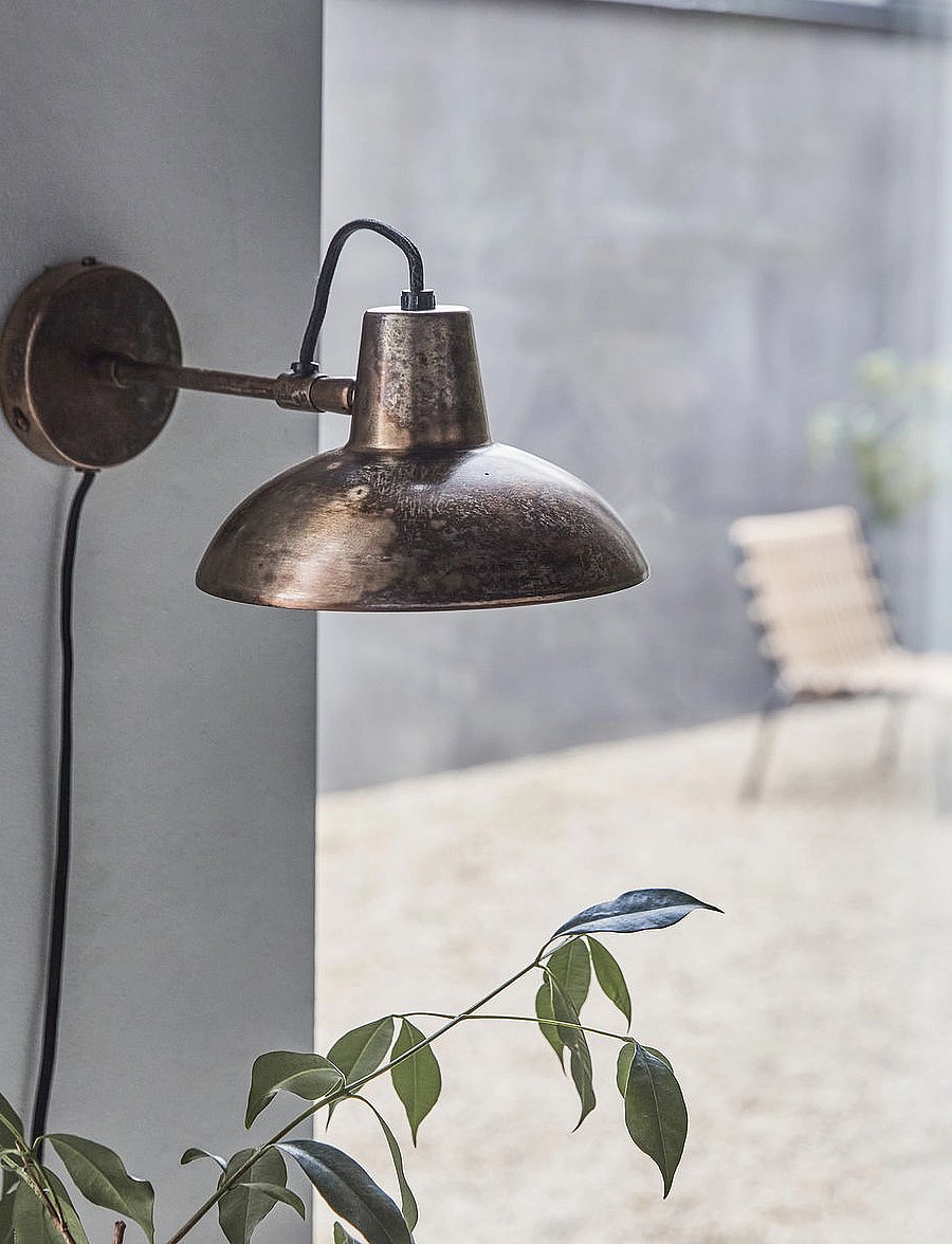 house doctor - Wall lamp, HDDesk, Antique brown - seinalambid - antique brown - 0