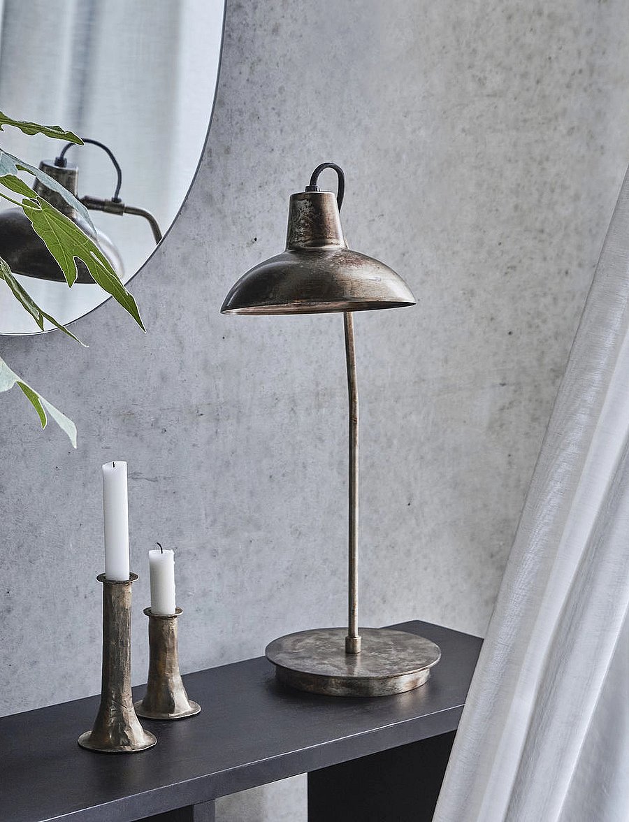 house doctor - Table lamp, HDDesk, Antique brown - schreibtisch- & tischlampen - antique brown - 0