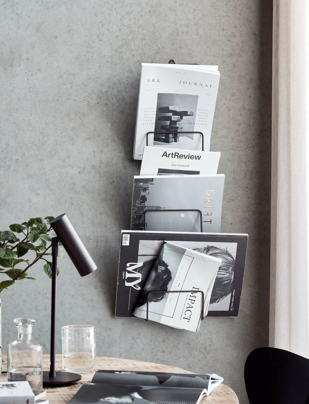 house doctor - Magazine holder, Mag, Antique brown - zeitschriftenhalter - antique brown - 1