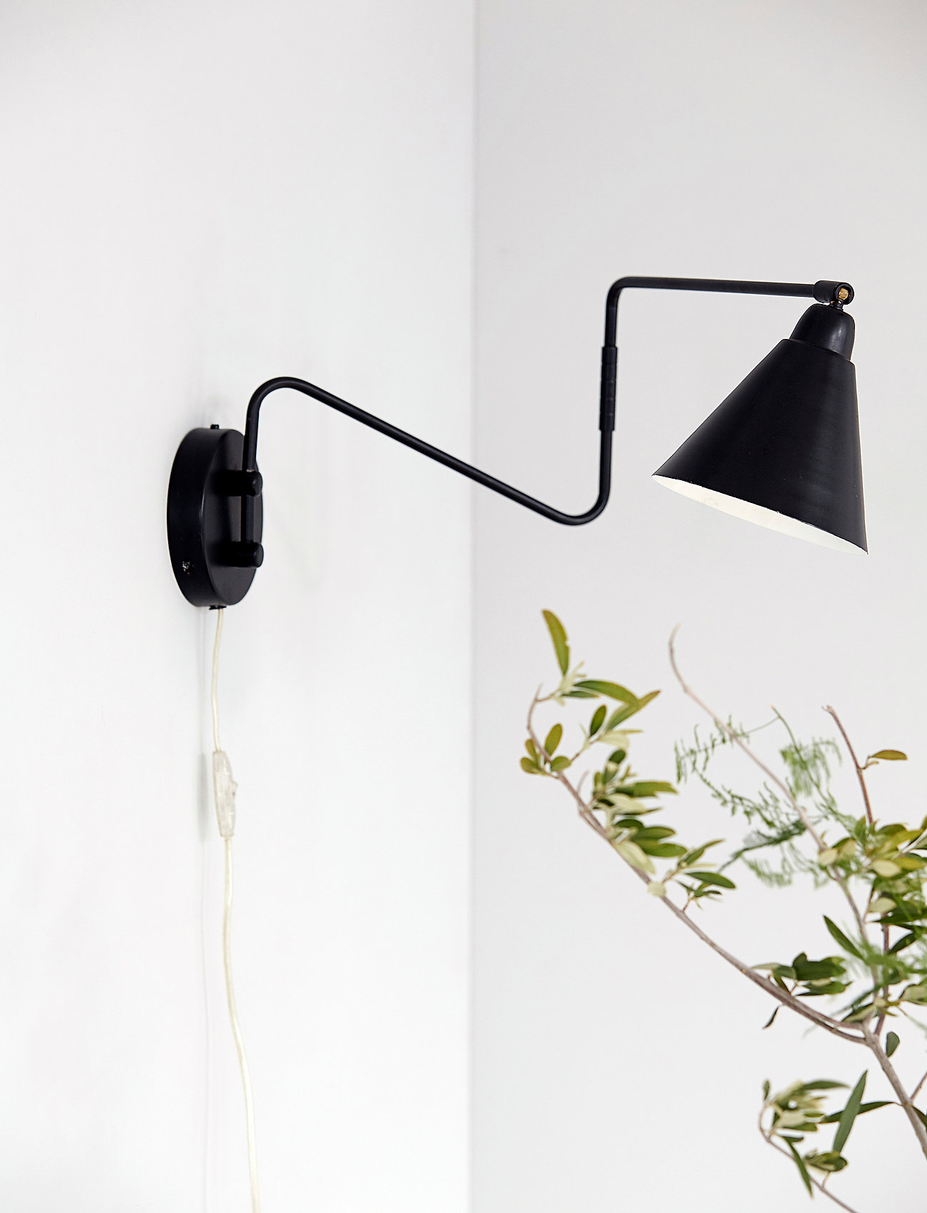 house doctor Game Væglampe, L:76 cm, Black, Lamper > Væglamper, Unisex