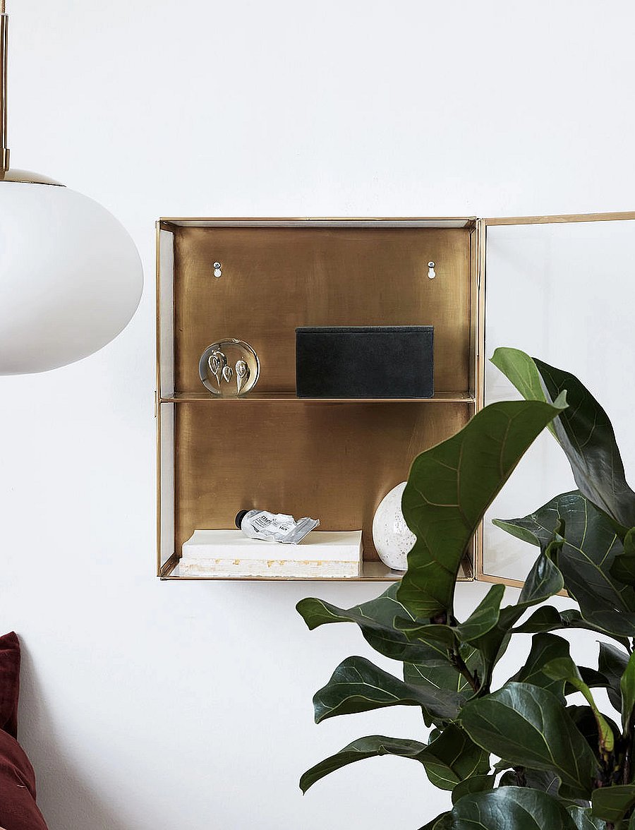 house doctor - Cabinet, HDGlass, Brass - schränke - brass - 0