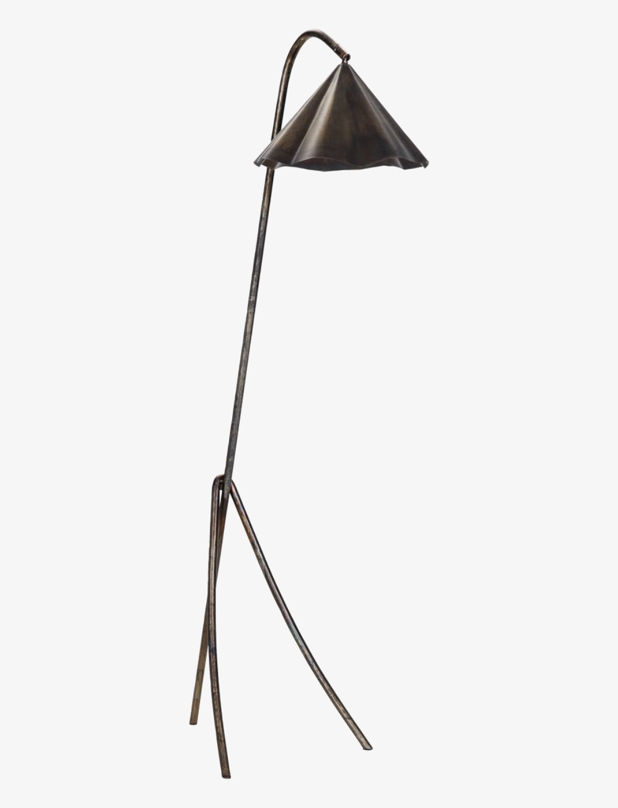 house doctor Floor Lamp, Hdflola, Antique Brown, Gulvlampe, Brun, Str: 30X32.5X130CM