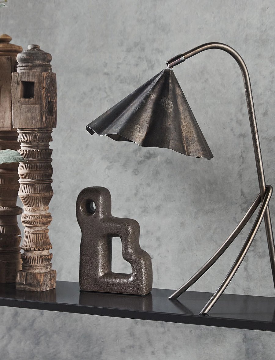 house doctor - Table lamp, HDFlola, Antique brown - seinalambid - antique brown - 0