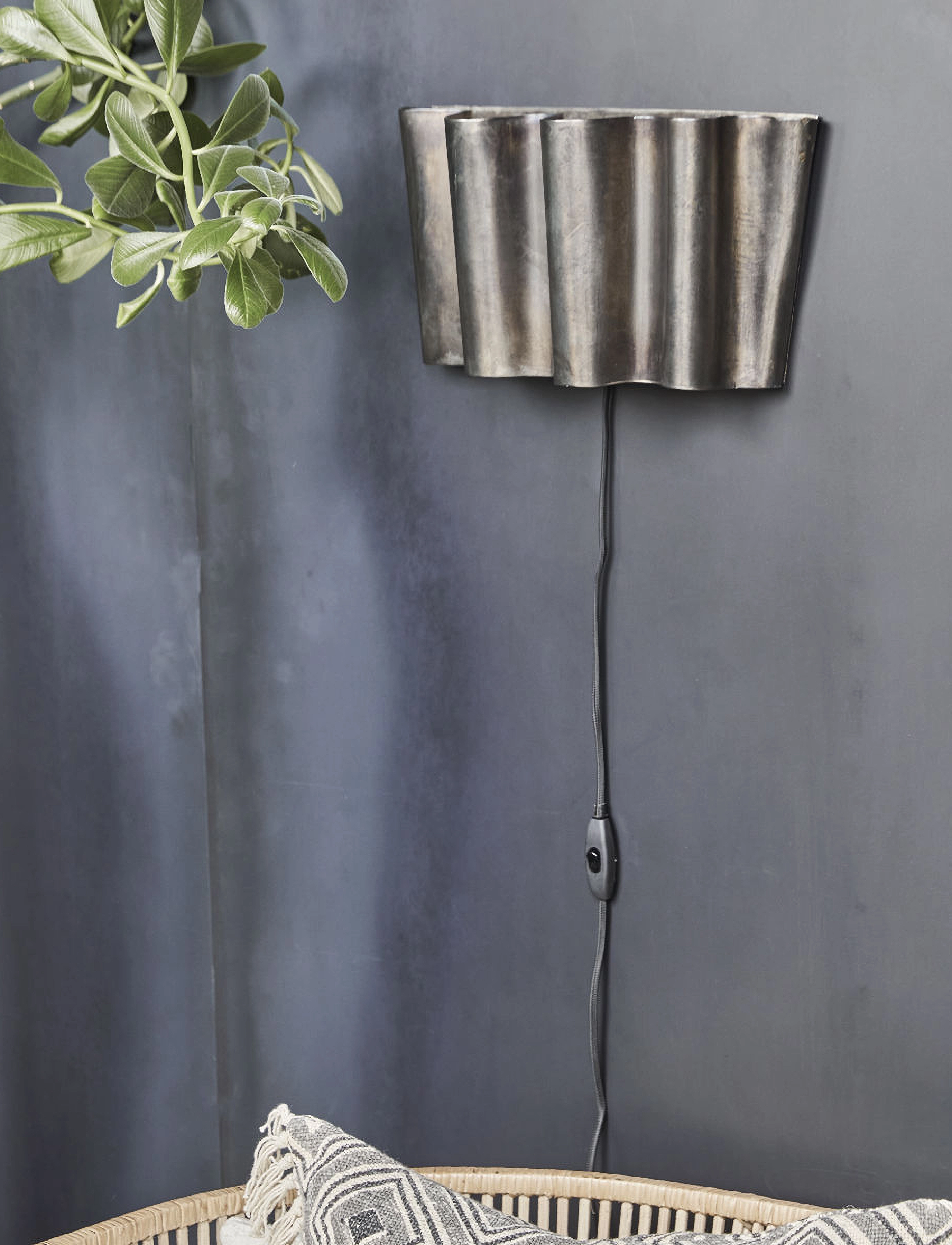 house doctor Væglampe, Hdflola, Antik Brun, 12X36X19 cm, Lamps, Braun - Wall Homeware