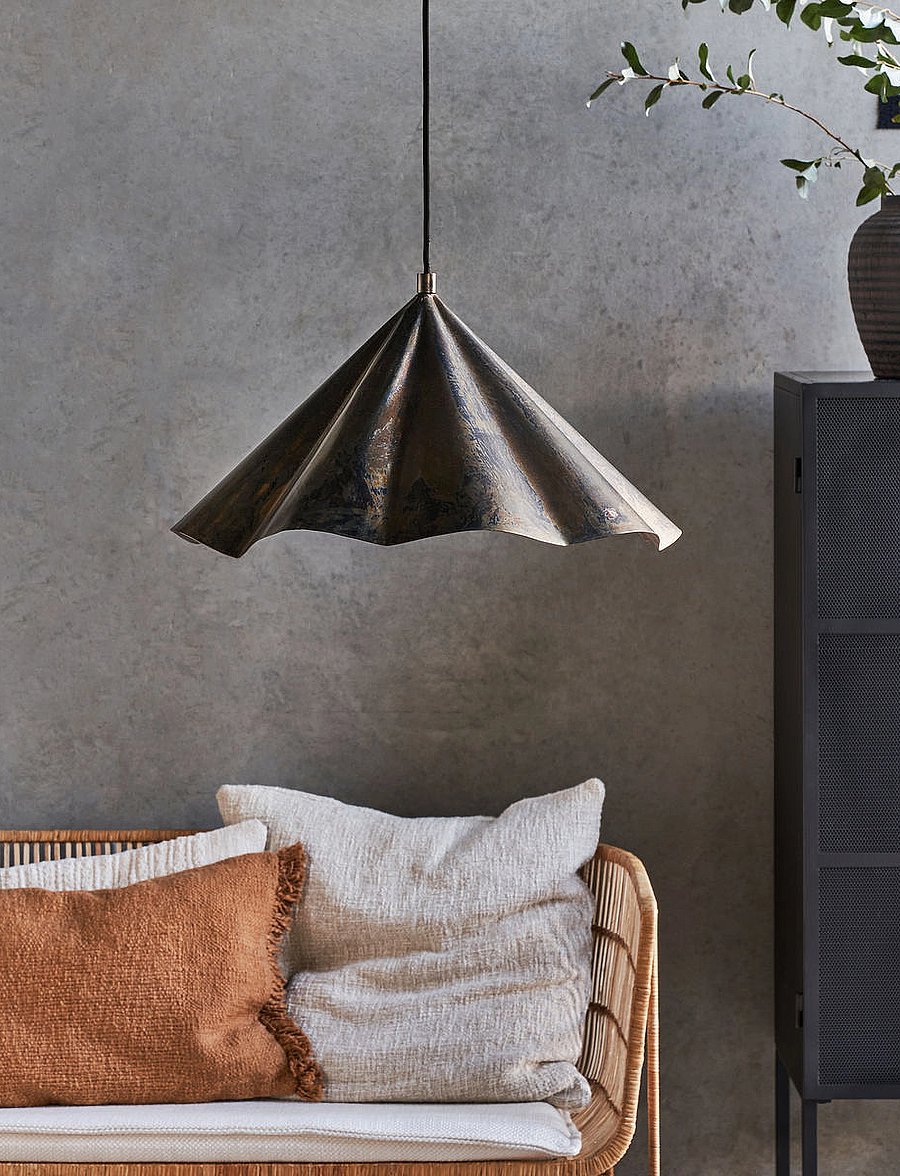 house doctor - Lamp, HDFlola, Antique brown - rippvalgustid - antique brown - 0
