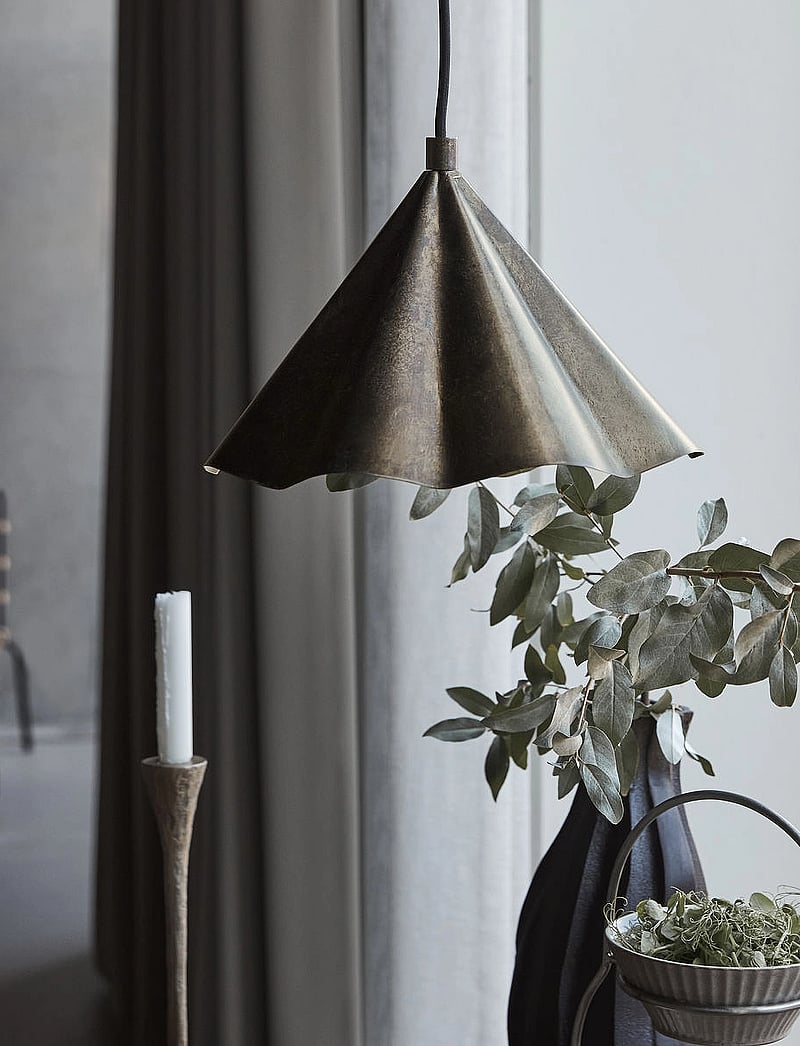 house doctor - Lamp, HDFlola - rippvalgustid - antique brown - 1