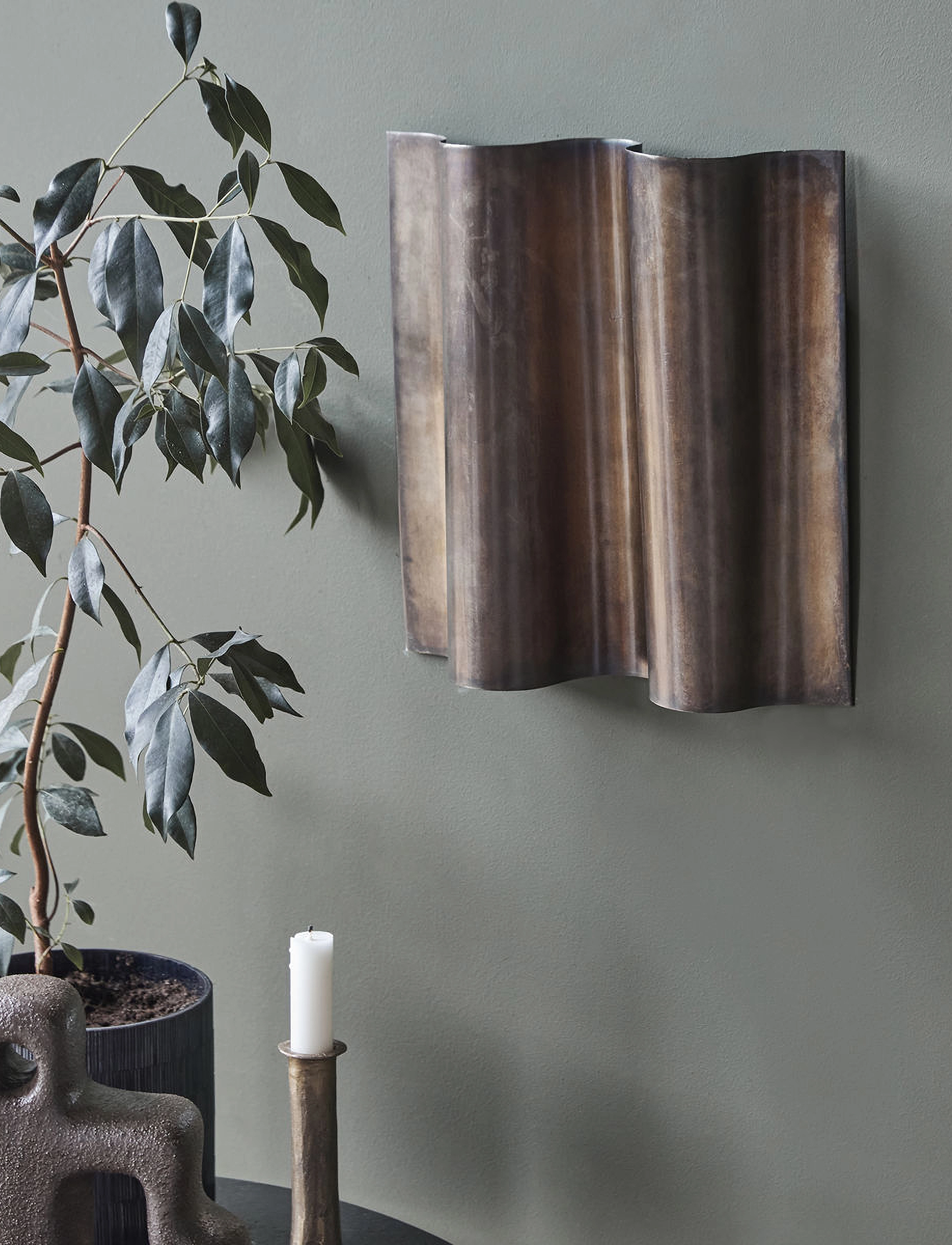 house doctor Wall Art, Hdfaha, Antique Brown, 30X30X6 cm, Decorative Accessories-details, Braun - Decor, Homeware