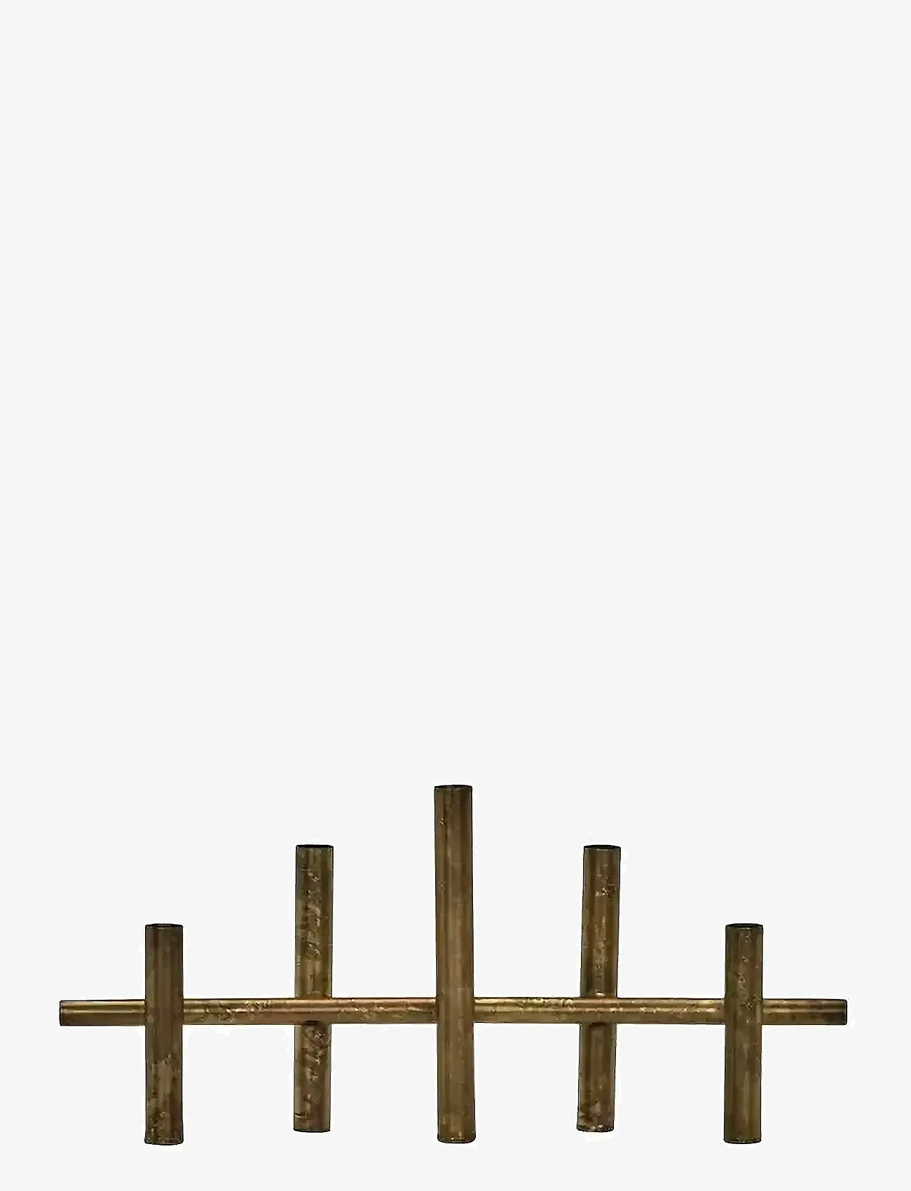 house doctor - Candle holder, HDMaxi45, Antique brass finish - gold - 1