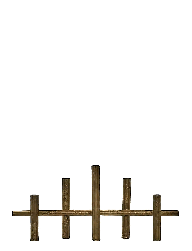 house doctor - Candle holder, HDMaxi45, Antique brass finish - gold - 1