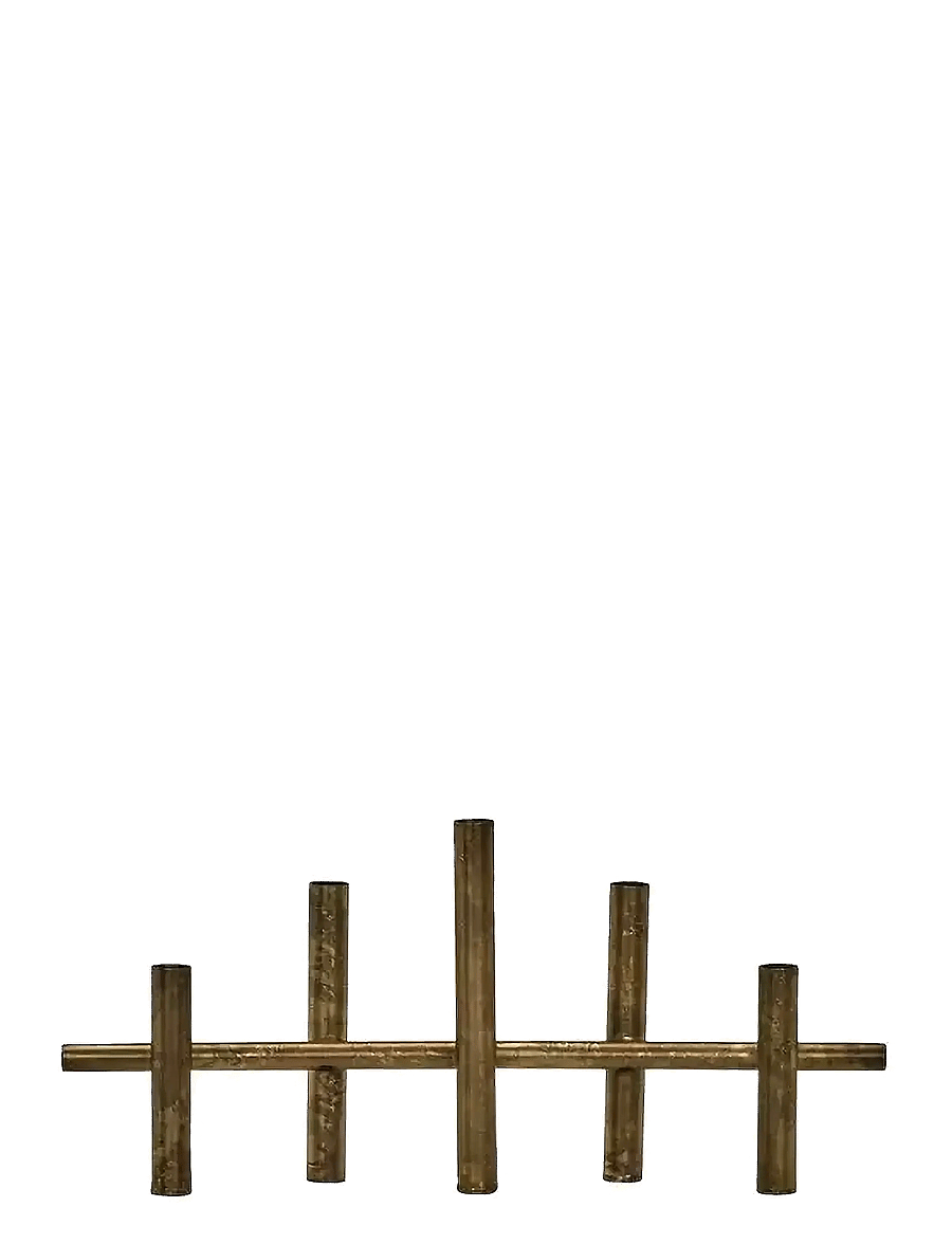 house doctor - Candle holder, HDMaxi45, Antique br - gold - 1