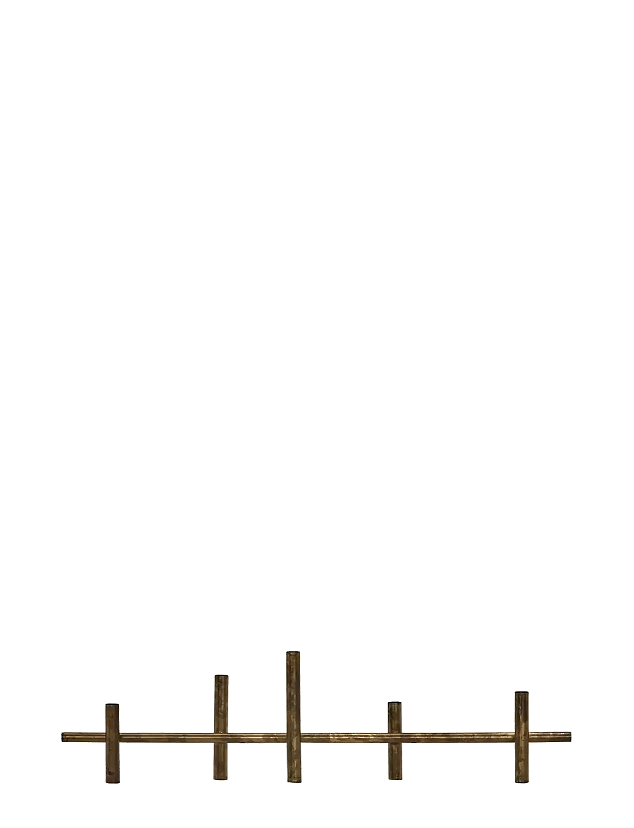 house doctor - Candle holder, HDMaxi80, Antique br - gold - 1