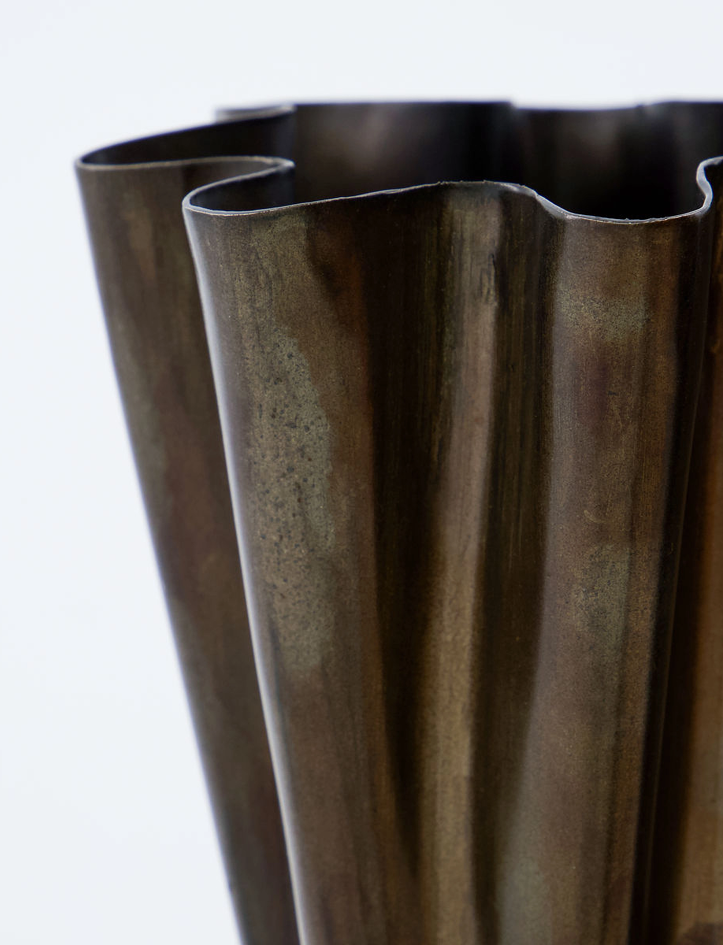 house doctor - Vase, HDFlood, Antique brown - vasar - antique brown - 3