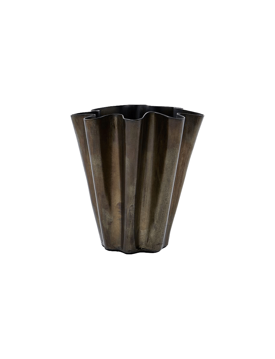 house doctor - Vase, HDFlood, Antique brown - vasen - antique brown - 1