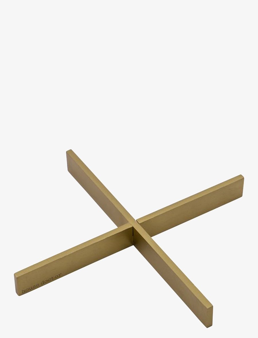 house doctor - Trivet, HDCros, Brushed brass - kuumaalused - brushed brass - 1