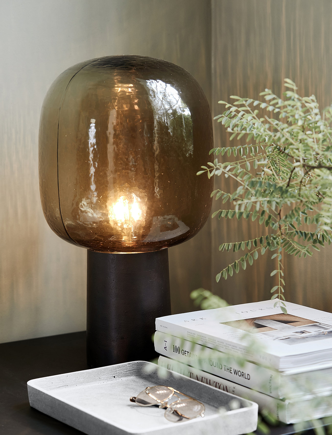 house doctor - Table lamp, HDNote, Browned brass - laualambid - brown brass - 5