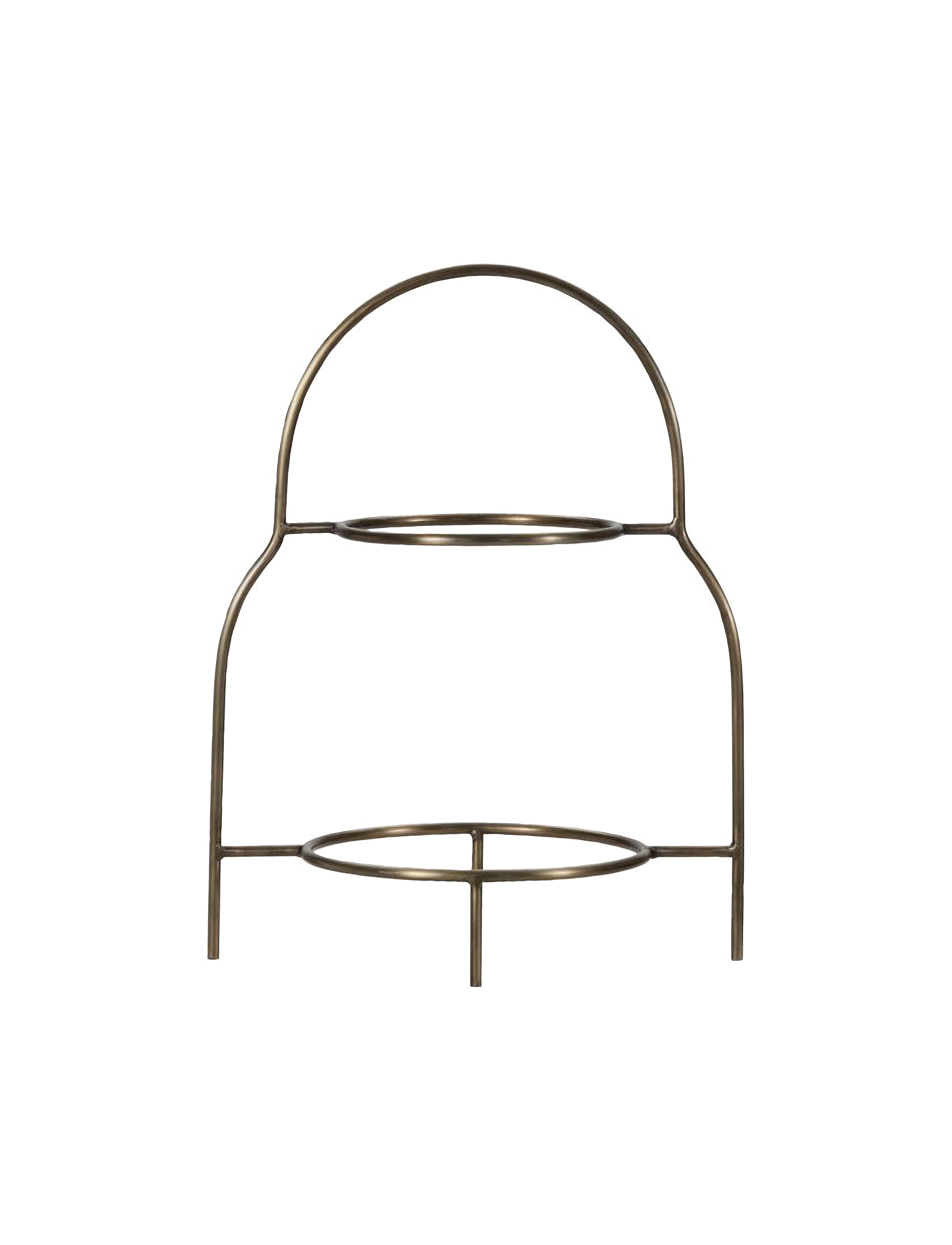house doctor Plate stand, HDSana, Antique brass finish - Presenter - ANTIQUE BRASS FINISH / gold