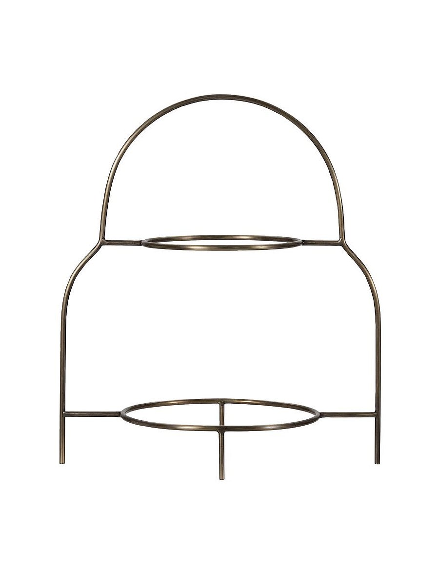 house doctor - Plate stand, HDSana, Antique brass - geschirrsets & geschirrservice - antique brass finish - 1