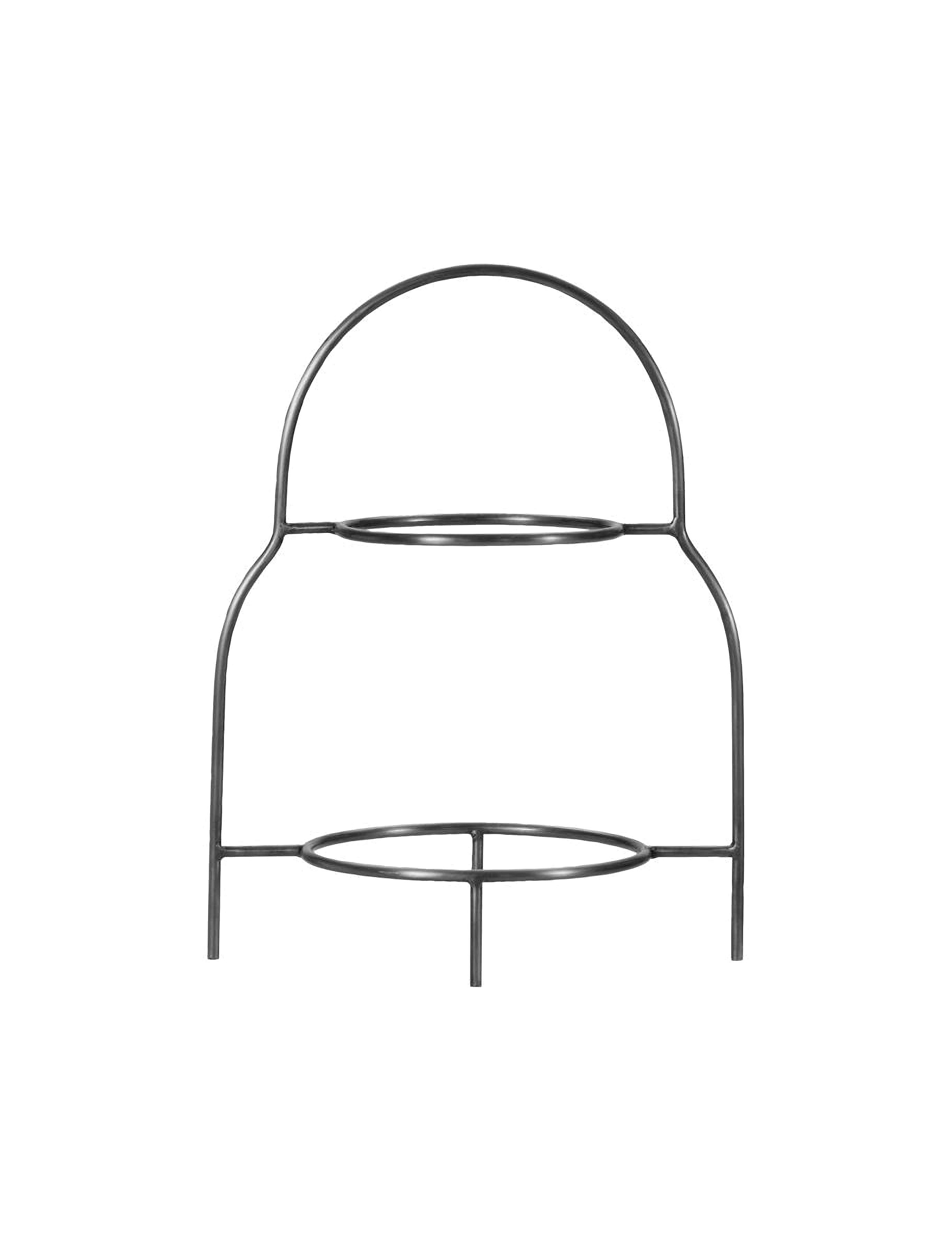 HOUSE DOCTOR Plate Stand, Hdsana, Silber Finish Silber - 24.5X17.2X32CM - Unisex