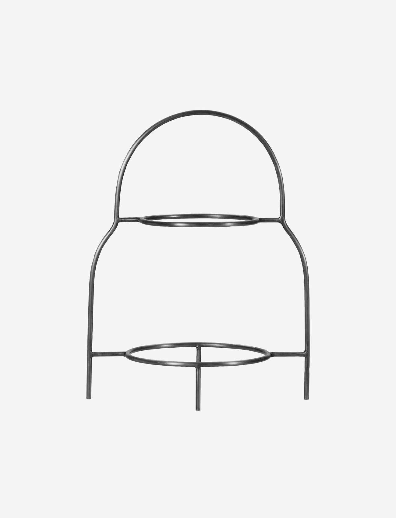 house doctor - Plate stand, HDSana, Silver finish - servizai - silver finish - 1