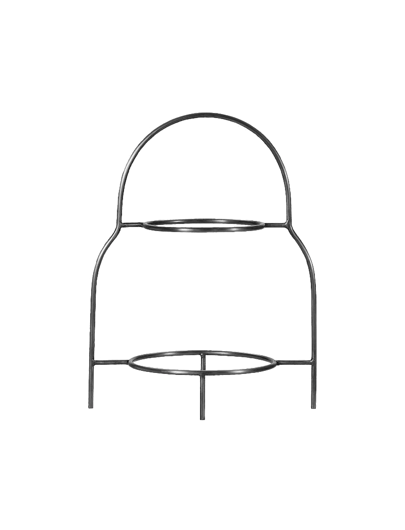house doctor - Plate stand, HDSana, Silver finish - lauanõude komplektid - silver finish - 1