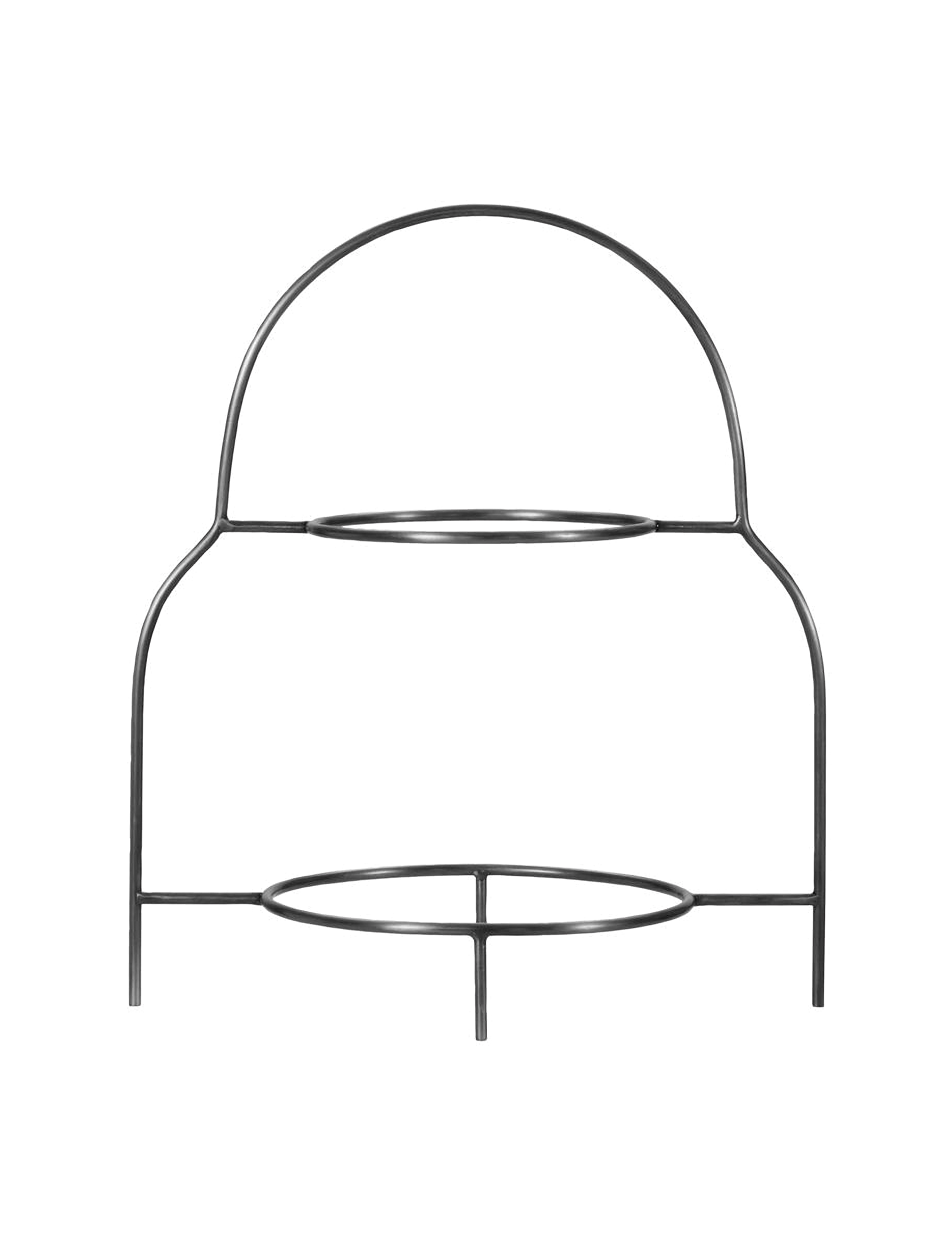 HOUSE DOCTOR Plate Stand, Hdsana, Silber Finish Silber - 32X21.7X37CM - Unisex